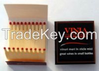 Promotion matchbooks for hotel restaurant, wooden book match