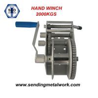 2000kg Hand Winch Strap/Webbing/Dyneema Rope 1speed- Boat Car Marine Trailer