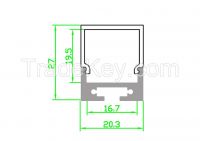 aluminum LED profile for ceiling or pendent light