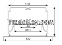 4 inches recessed aluminum LED profile