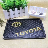 auto rubber logo car non slip mat for GPS and phone