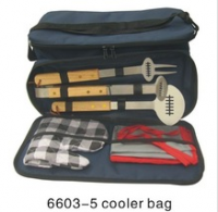 Football Grill Set with Grill Glove in Cooler bag