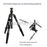 Professional digital camera tripod, made of carbon fiber