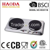 Solid Stainless Steel Hotplate With Two