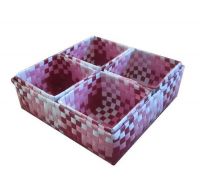 PP strap handwoven storage box one big with four small ones 