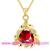 Gold Plated Costume Fashion Zircon Jewelry Necklaces