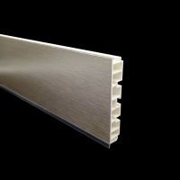 Brushed aluminum kitchen PVC skirting board