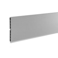 Stainless steel effect PVC kitchen plinth panel with sealing strip