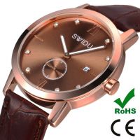 high quality custom designed leather strap mens watch best gift for success men and women 