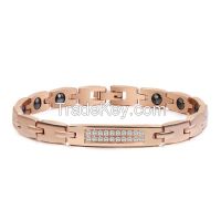 Korea fashion 99.999% pure germanium rose gold color energy crystal br