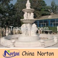 outdoor large marble water fountain