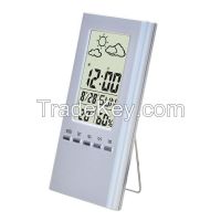 Weather station clock