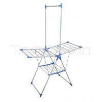 Floor Standing Foldable Metal Cloth Rack Laundry Hanger