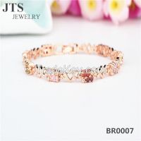 JTS Colorful CZ 18K Rose Gold