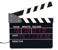 big movie clapper alarm clock  director clock