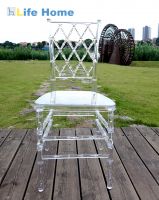 Transparent chiavari chair crystal clear wedding chair banquet hotel chair