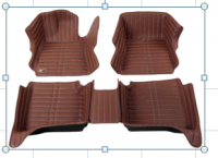 Full protection PVC leather car floor mat