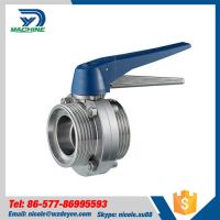 Sanitary Stainless Steel Thread Butterfly Valve