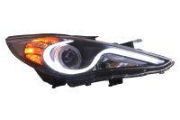 car styling led bi xenon projector lens headlight head lamp for hyundai sonata