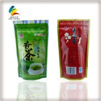 Stand up pouch with zip lock for tea packaging