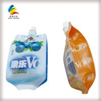 Flat Bottom Shining Effect Stand Up Pouch Bags With Corner For Beverage Powder