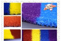 economical rainbow artificial grass for kindgarden 