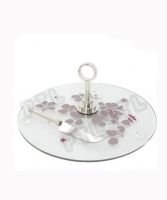 single-deck glass food holder