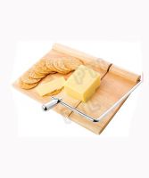 cheese wire cutter with wooden board 