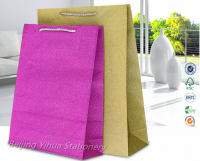 colorful glitter paper bag