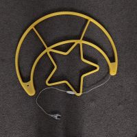 Outdoor led moon&amp;star hanging neon Ramadan light
