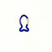 Fish shaped carabiner keychains 