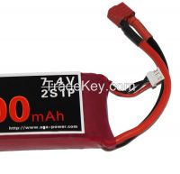 2600mAh 50c 2s lipo battery packs