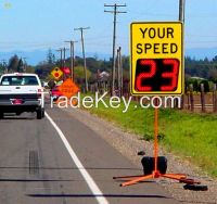 traffic calming sign radar speed signs sign highway speed distance