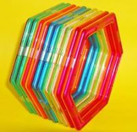 Rainbow Color Plastic Safe Magnetic Building