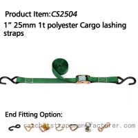 CS2504 1&amp;quot; 1inch 1t ratchet strap with custmuzied ring