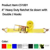 CS1001 4â�� 20000lbs heavy duty ratchet straps