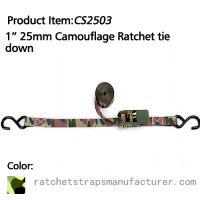 CS2503 1&acirc; 25mm Camouflage Ratchet tie down