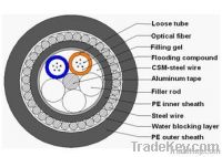 2-144 cores loose tube type stranded underwater cables