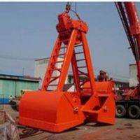 Crane Use Grab Bucket