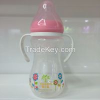 330ml 11oz New design high quality PP big milk bottles with handle who