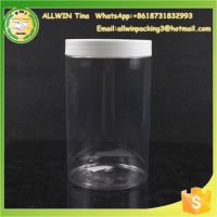 520 gram PET clear nuts packaging jars, plastic containers for flowers tea, clear plastic foodgrade jars