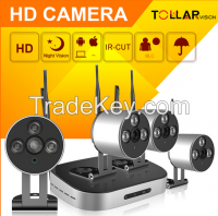 newest wifi ip 4CH camera hd wifi camera kit security system