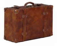 vintage leather suitcase