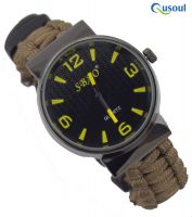 Paracord Survival Bracelet Waterproof Watch Fire starter