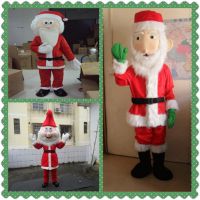 High Quality Three Style Lovely Christmas Santa Claus Mascot Costume Hand-made Holiday and xmas Supply Adult Size