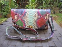 python snake skin hide bag belt wallet ect.