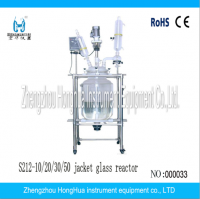 High quality Double-layer glass reaction kettle with low Price