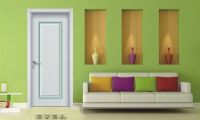 HONMAX Wood door inside with house bedroom door design