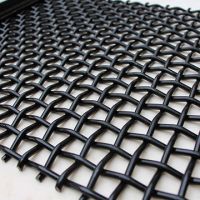 Lock crimp woven wire screen media in America market made in China for mining quarry aggregate