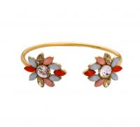 Candy Color Flower Cuff Bracelet